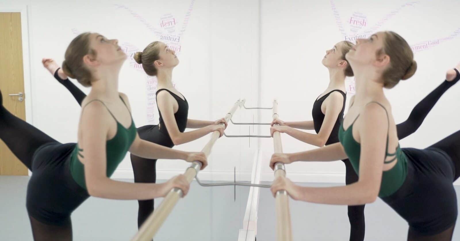 Teacher-led barre work at LESTA