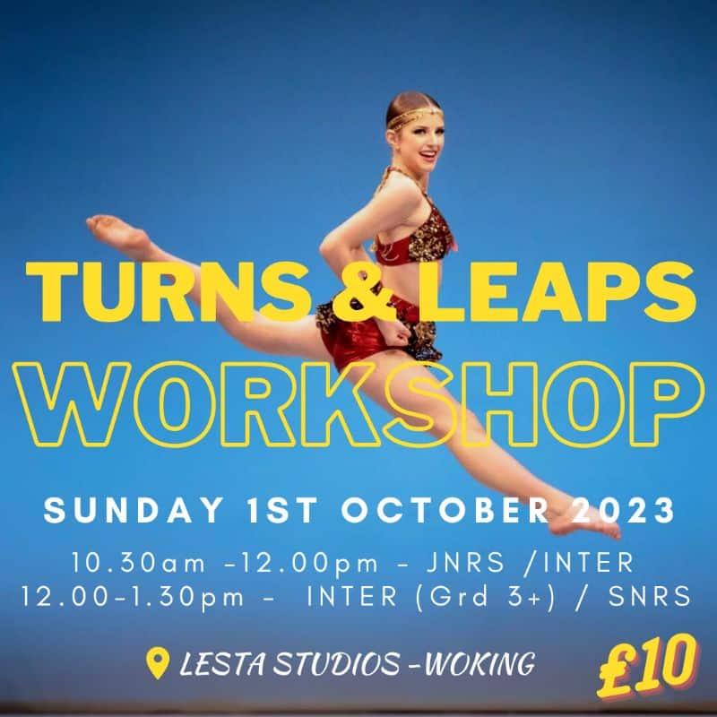 New Leaps and Turns Workshop - Sunday 1st October 2023